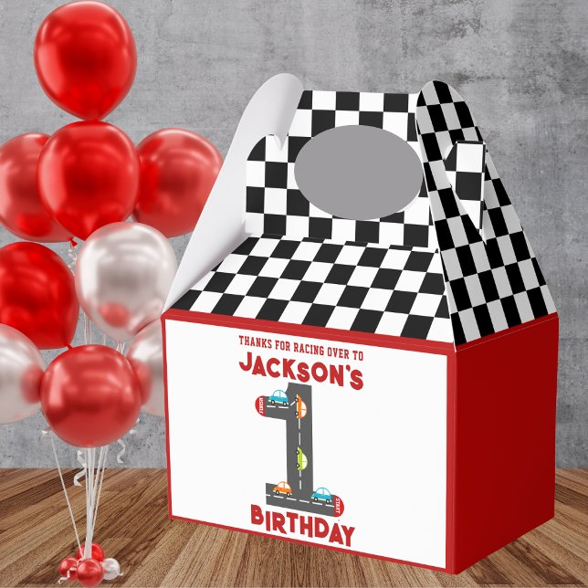 Caja Para Regalos Race Cars First Birday Kids Fiesta (Subido por el creador)
