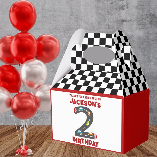 Caja Para Regalos Race Cars Segundo Fiesta de Nacimientos para Niños (Subido por el creador)