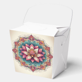Caja Para Regalos Radiant Lotus Mandala: La serenidad floreciente