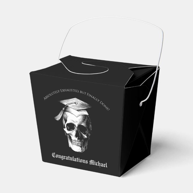 Caja Para Regalos Radiología del partido de graduación gótica de crá (Front Side)
