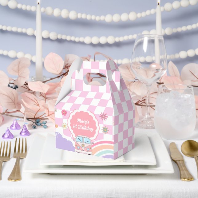 Caja Para Regalos Rainbow Daisy Floral Car Birthday (Boda)