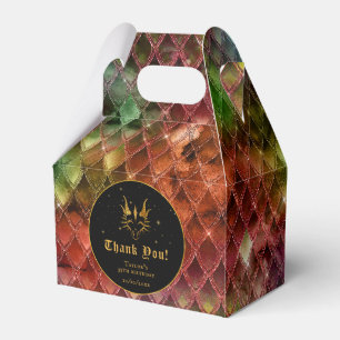 Caja Para Regalos Rainbow Dragon Scales Gold Birday Gracias