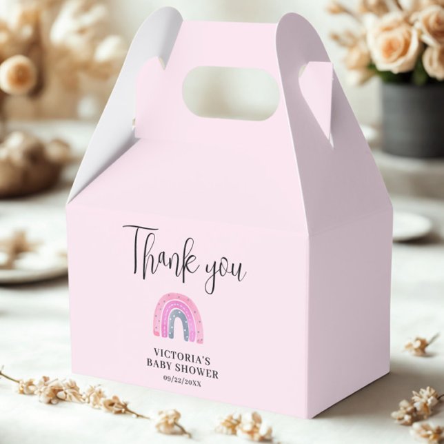 Caja Para Regalos  Rainbow Girl Baby Shower (Subido por el creador)