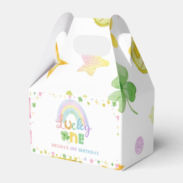 Caja Para Regalos Rainbow Lucky One Favorita Box Birday Party (Front Side)