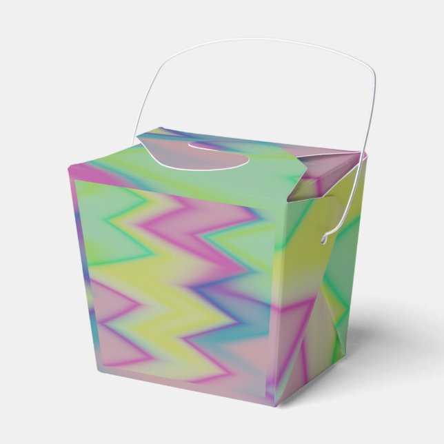 Caja Para Regalos Rainbow Zigzags (Front Side)
