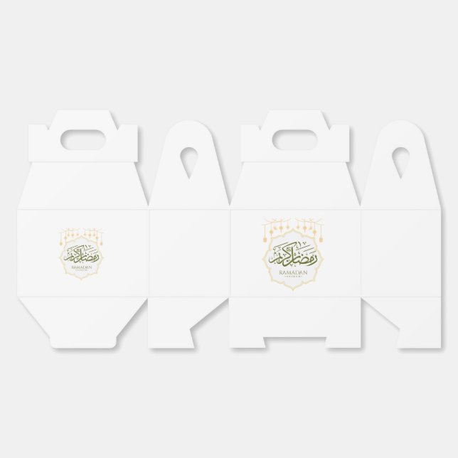 Caja Para Regalos Ramadan Kareem (Desplegado)