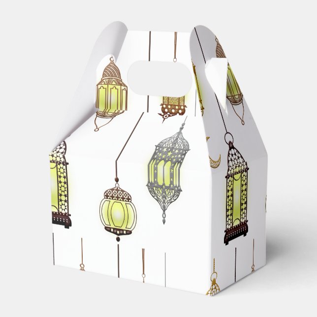 Caja Para Regalos Ramadan Kareem Crescent Lanterns Mubarak Islamic (Front Side)