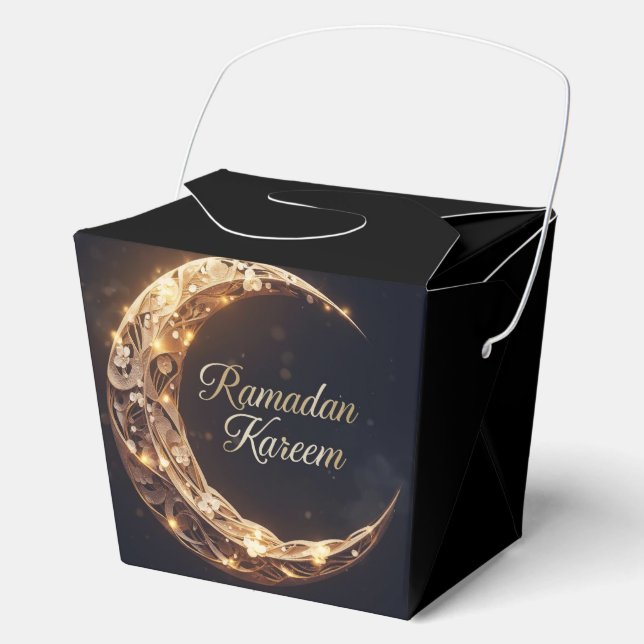 CAJA PARA REGALOS RAMADAN KAREEM FAVOR BOX PERSONALIZED  (Anverso)