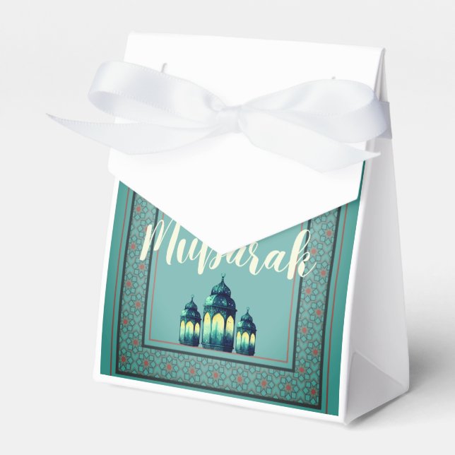 Caja Para Regalos Ramadan Mubarak Favor Box (Front Side)