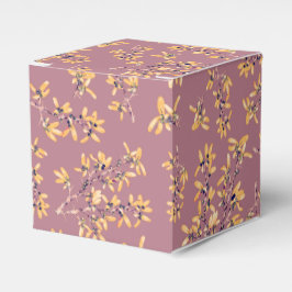 Caja Para Regalos Ramas de espinas negras amarillas