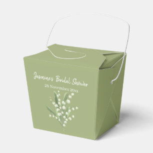 Caja Para Regalos Ramo De Lirio De Los Valles Baño Nupcial