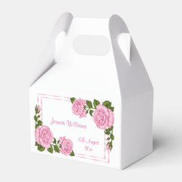 Caja Para Regalos Ramos de Esquina Rosados Bonitos Cumpleaños 18
