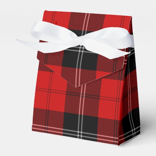 Caja Para Regalos Ramsay tartan red black plon (Front Side)