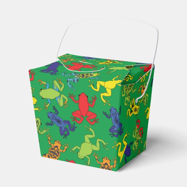 Caja Para Regalos Ranas de árbol Niños Cuta de cumpleaños (Front Side)