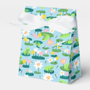 Caja Para Regalos Ranas y Lily Pads aburridos niños de cumpleaños de