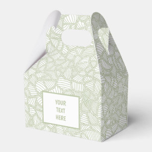 Caja Para Regalos Random Leaf Mosaic Pale Green