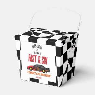 Caja Para Regalos Rápido y seis Carreras de Carrera Roja Fiesta de C