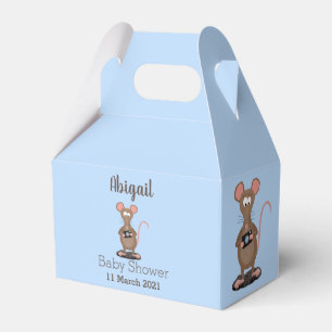 Caja Para Regalos Rata divertida con ilustracion de personalizado de