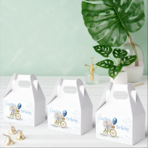 Caja Para Regalos Ratón lindo Bicicleta Animal Niño Primer Fiesta de