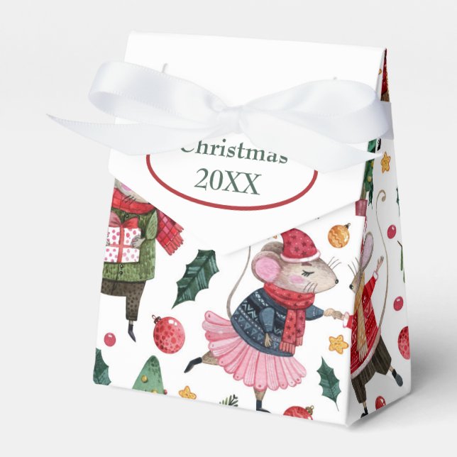 Caja Para Regalos Ratones de Navidad (Front Side)