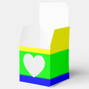 Caja Para Regalos Rayas arcoiris