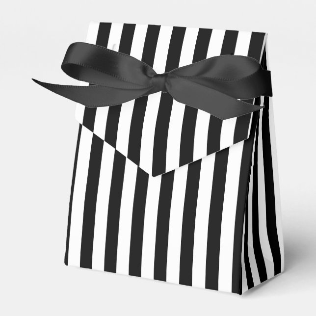 Caja Para Regalos Rayas Blancas y Negras  (Front Side)