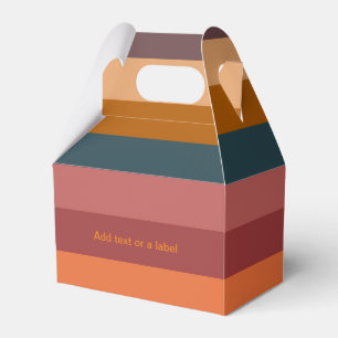 Caja Para Regalos Rayas de acuarela de puesta de sol