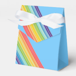 Caja Para Regalos Rayas de arco iris diagonales