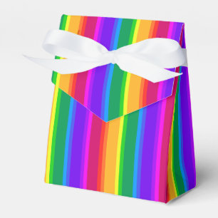 Caja Para Regalos Rayas de arco iris irregulares