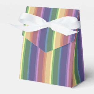 Caja Para Regalos Rayas de arco iris mudas