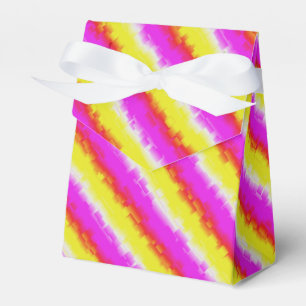 Caja Para Regalos Rayas de arco iris rosado de Artdeco