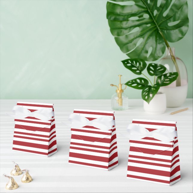 Caja Para Regalos Rayas de Bastón de Caramelo de Navidad (Múltiple)