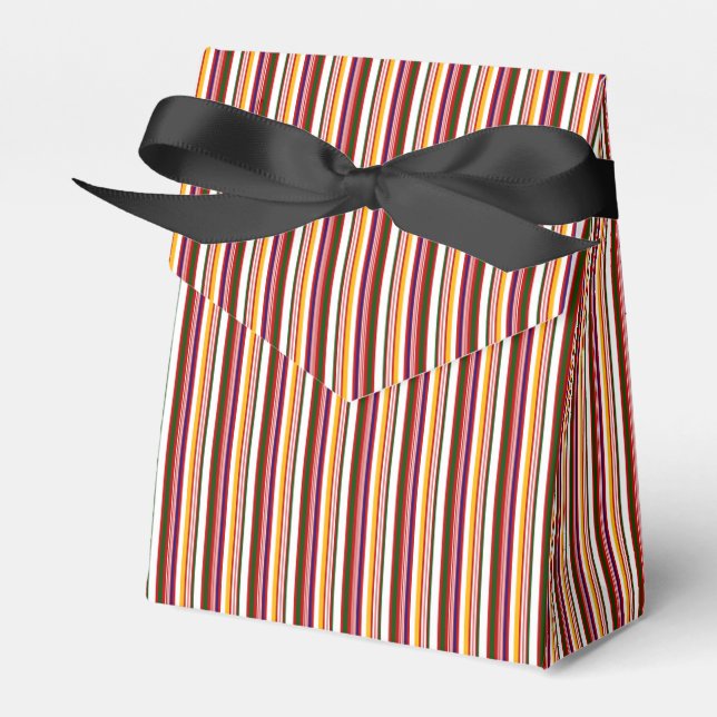 Caja Para Regalos Rayas de caramelo verticales (Front Side)