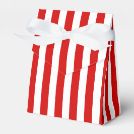 Caja Para Regalos Rayas de caramelos rojas y blancas