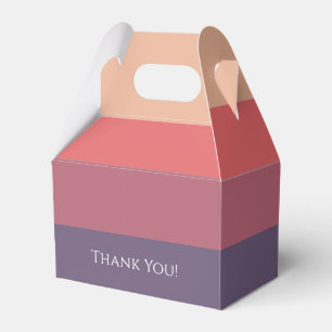 Caja Para Regalos Rayas de color ocaso-