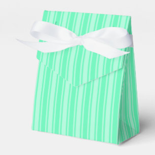 Caja Para Regalos Rayas de dulces verdes de menta