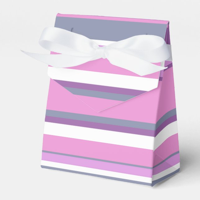 Caja Para Regalos Rayas de lilac (Front Side)