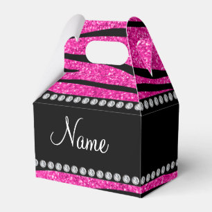 Caja Para Regalos Rayas de neón conocidas de encargo de la cebra de