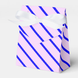 Caja Para Regalos Rayas diagonales azules