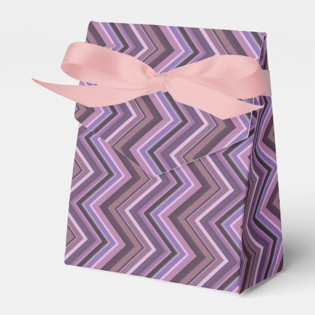 Caja Para Regalos Rayas Mauve zigzag (Front Side)