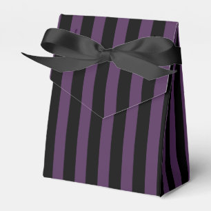 Caja Para Regalos Rayas moradas y negras oscuras