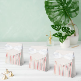 Caja Para Regalos Rayas Neutras Suaves Favor Box