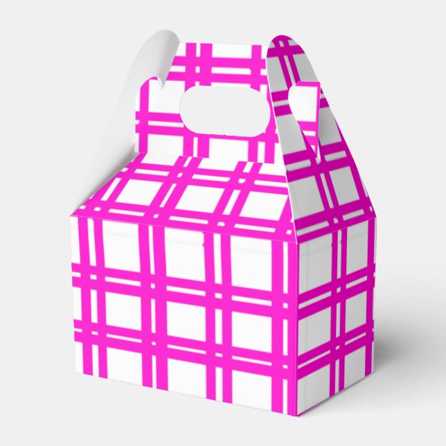 Caja Para Regalos Rayas Rosadas (Front Side)