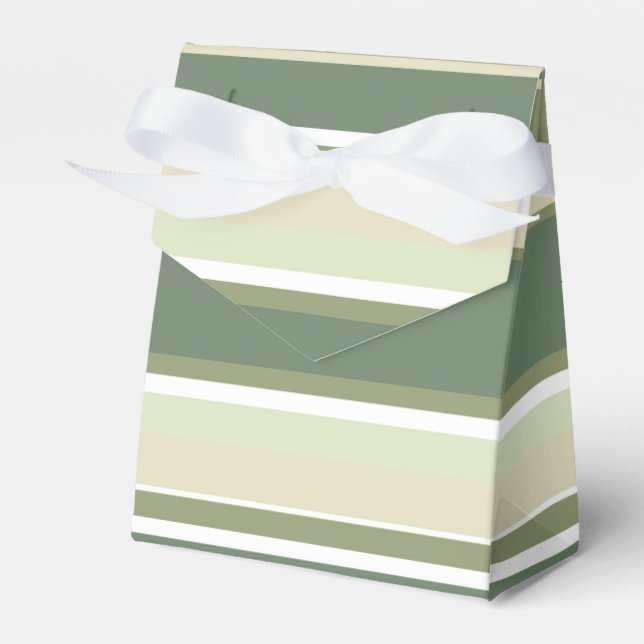 Caja Para Regalos Rayas verde oliva (Front Side)