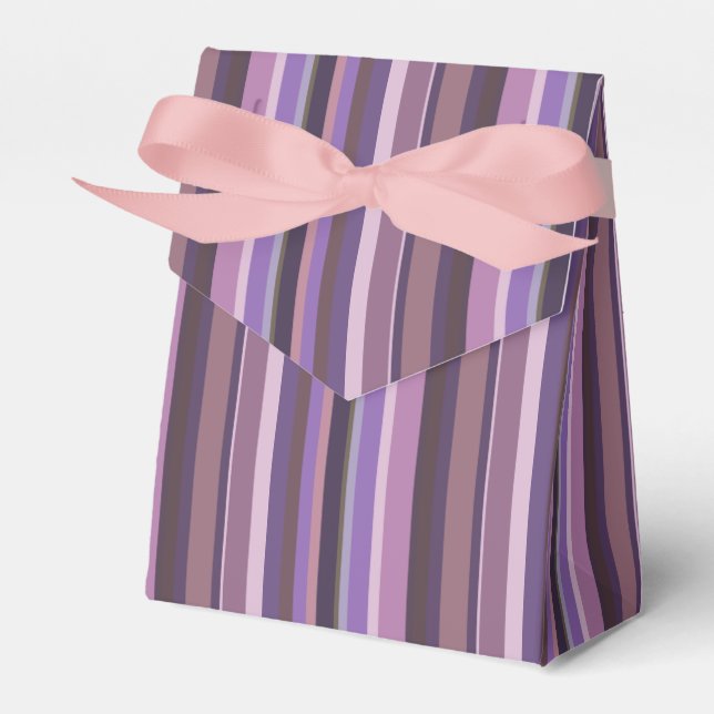 Caja Para Regalos Rayas verticales malvas (Front Side)