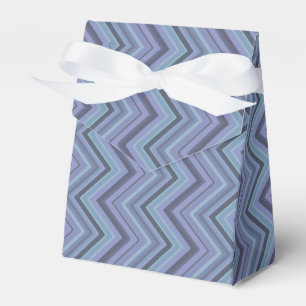 Caja Para Regalos Rayas zigzag de color azul