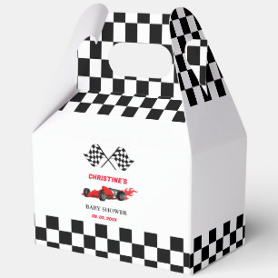 Caja Para Regalos Raza de coches rojos Ducha bebé