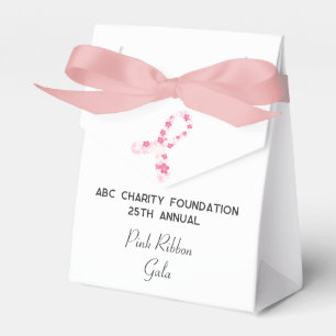 Caja Para Regalos Recaudación de fondos para el cáncer de mama rosa