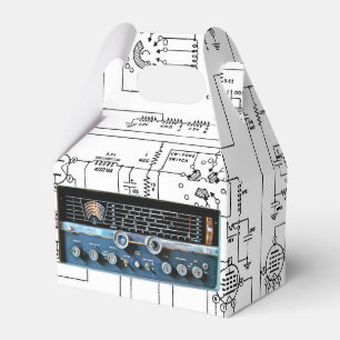 Caja Para Regalos Receptor de radio de onda corta vintage