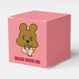 Caja Para Regalos Recuadro del Favor del oso conmigo